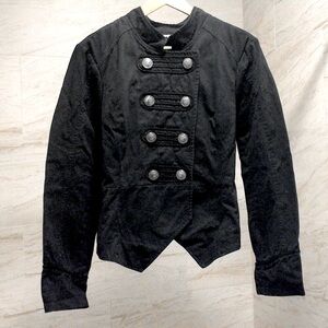 Military Steampunk Peplum Cotton Jacket XL 100% Cotton
